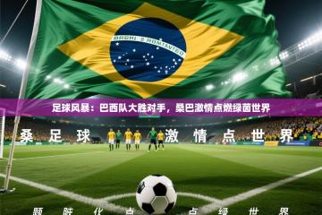 足球风暴：巴西队大胜对手，桑巴激情点燃绿茵世界